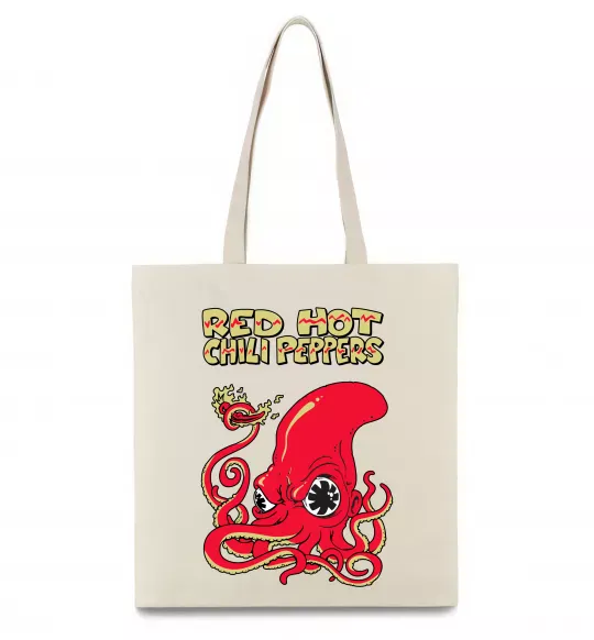 Еко-сумка Red Hot Chili Peppers octopus Бежевий фото