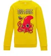 Детский Свитшот Red Hot Chili Peppers octopus Солнечно желтый фото