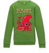 Детский Свитшот Red Hot Chili Peppers octopus Лаймовый фото