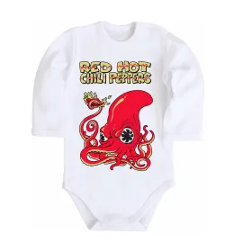 Дитячий бодік Red Hot Chili Peppers octopus Білий фото