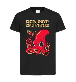 Детская футболка Red Hot Chili Peppers octopus Черный фото