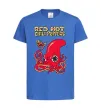 Детская футболка Red Hot Chili Peppers octopus Ярко-синий фото