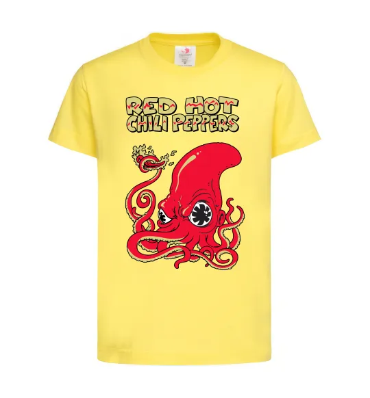 Детская футболка Red Hot Chili Peppers octopus Лимонный фото