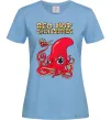 Женская футболка Red Hot Chili Peppers octopus Голубой фото