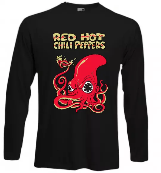 Лонгслив Red Hot Chili Peppers octopus Черный фото