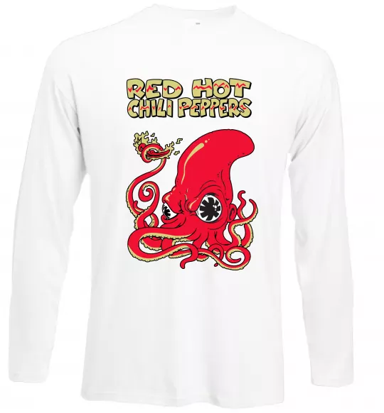 Лонгслив Red Hot Chili Peppers octopus Белый фото