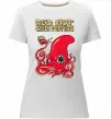 Жіноча преміум футболка Red Hot Chili Peppers octopus Білий фото
