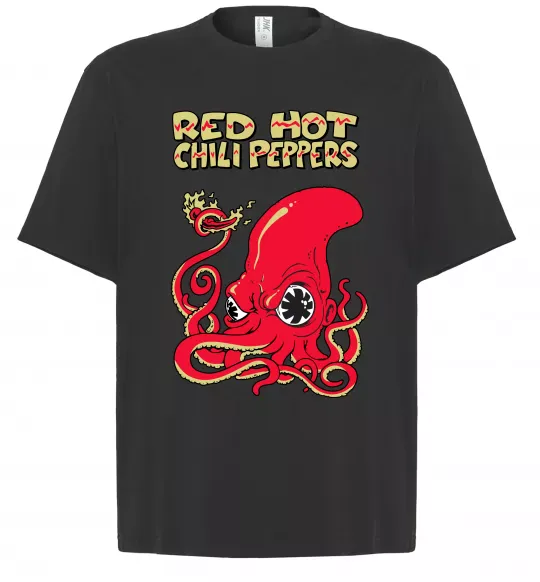 Футболка Оверсайз Red Hot Chili Peppers octopus Чорний фото
