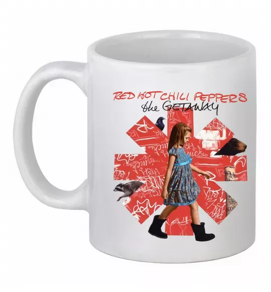 Чашка керамічна Red Hot Chili Peppers the getaway Білий фото