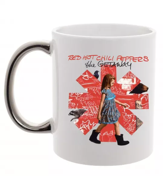 Чашка с цветной ручкой Red Hot Chili Peppers the getaway Серебро фото