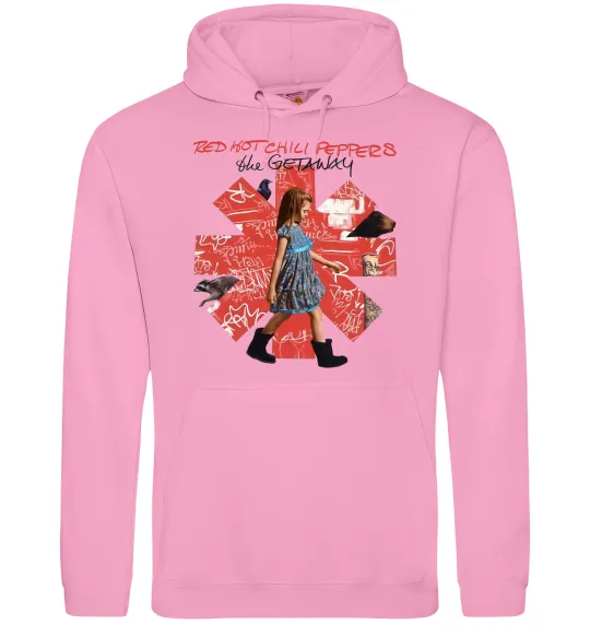 Чоловіча толстовка (худі) Red Hot Chili Peppers the getaway Рожевий фото