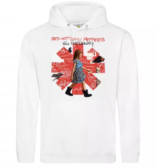 Жіноча толстовка (худі) Red Hot Chili Peppers the getaway Білий фото