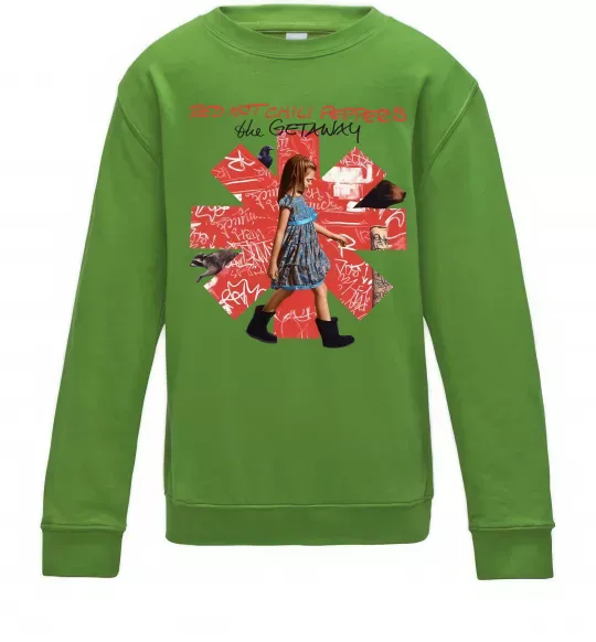 Дитячий світшот Red Hot Chili Peppers the getaway Лаймовий фото