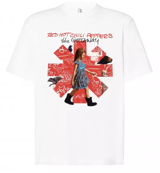 Футболка Оверсайз Red Hot Chili Peppers the getaway Белый фото