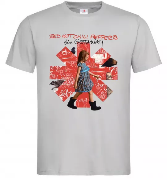 Мужская футболка Red Hot Chili Peppers the getaway Серый фото
