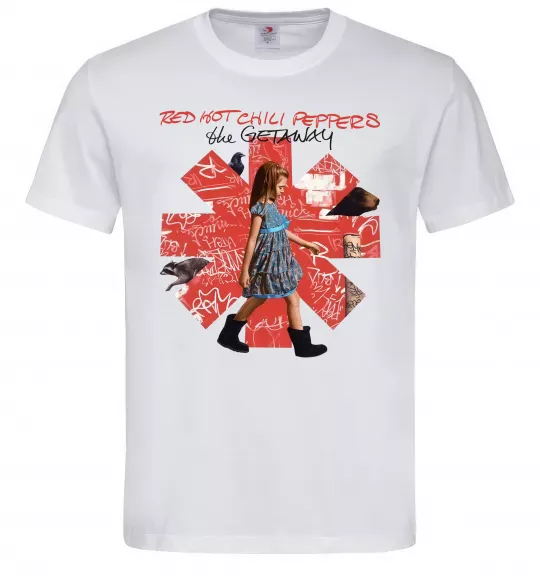 Мужская футболка Red Hot Chili Peppers the getaway Белый фото