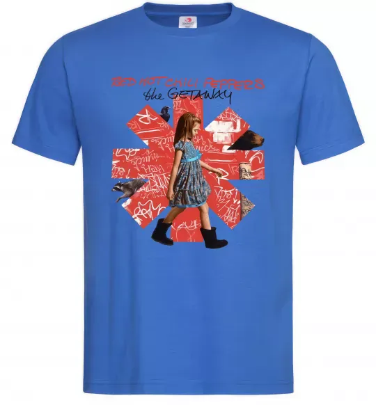 Мужская футболка Red Hot Chili Peppers the getaway Ярко-синий фото