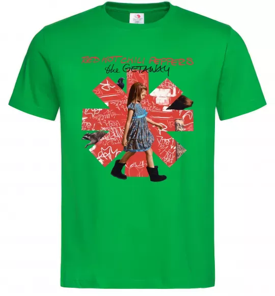 Мужская футболка Red Hot Chili Peppers the getaway Зеленый фото