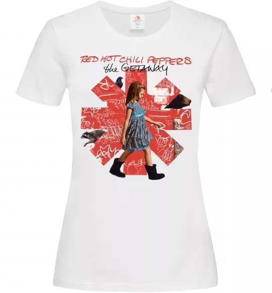 Жіноча футболка Red Hot Chili Peppers the getaway Білий фото