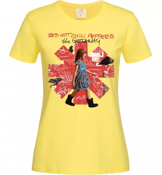 Жіноча футболка Red Hot Chili Peppers the getaway Лимонний фото