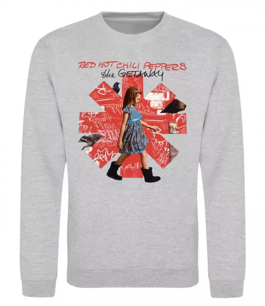Свитшот Red Hot Chili Peppers the getaway Серый меланж фото