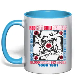 Чашка с цветной ручкой Red Hot Chili Peppers octopus Красный фото