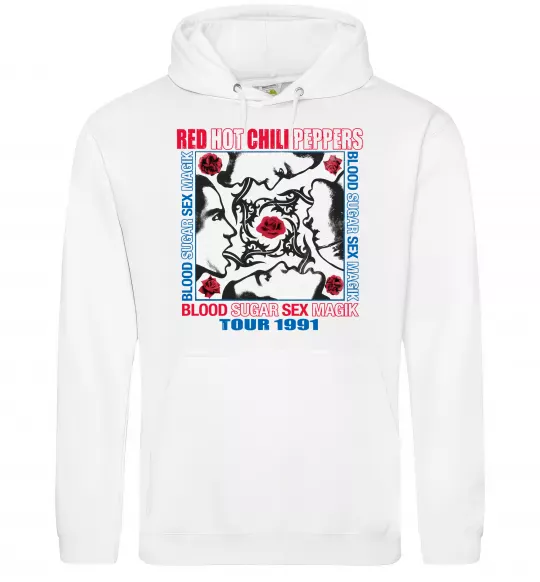 Чоловіча толстовка (худі) Blood sugar sex magik Білий фото