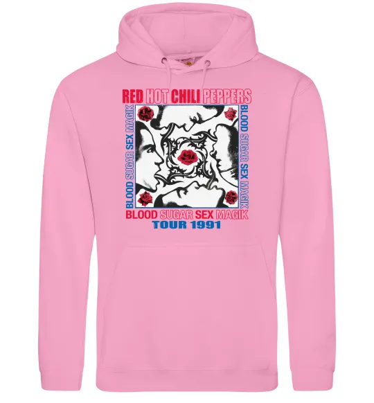 Женская толстовка (худи) Blood sugar sex magik Розовый фото