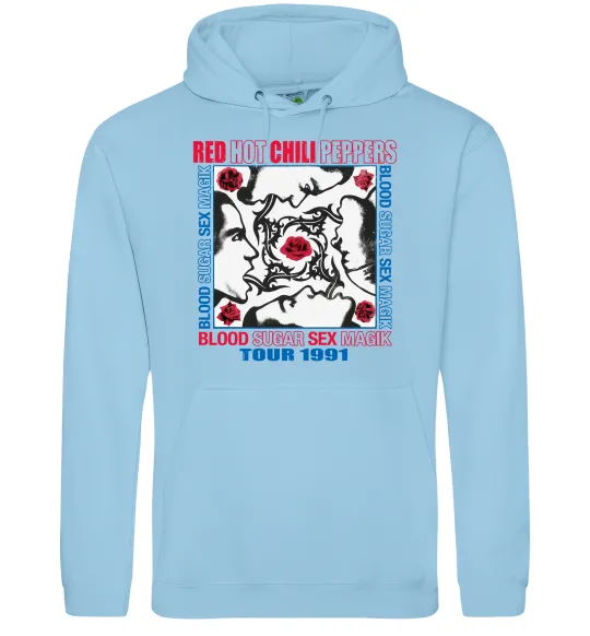 Женская толстовка (худи) Blood sugar sex magik Голубой фото