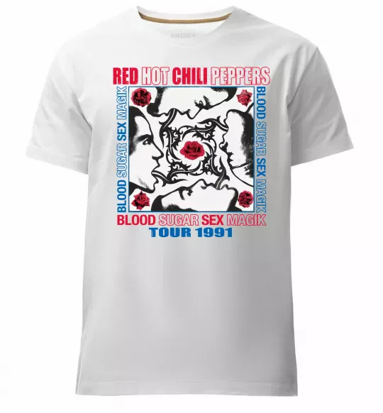Мужская премиум футболка Blood sugar sex magik Белый фото