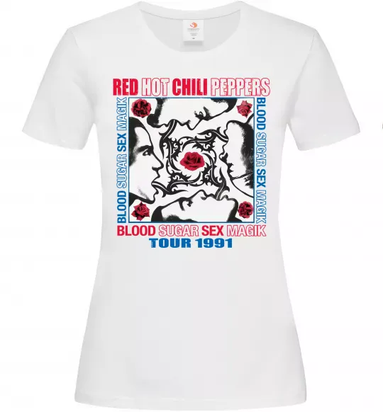 Жіноча футболка Blood sugar sex magik Білий фото