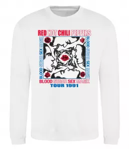 Свитшот RHCP 1991 tour Серый меланж фото