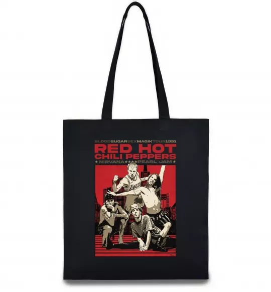 Еко-сумка RHCP 1991 tour Чорний фото