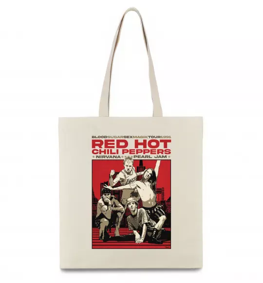 Еко-сумка RHCP 1991 tour Бежевий фото