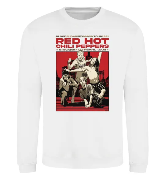 Свитшот RHCP 1991 tour Белый фото