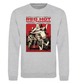 Свитшот RHCP 1991 tour Серый меланж фото
