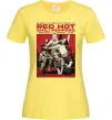 Женская футболка RHCP 1991 tour Лимонный фото