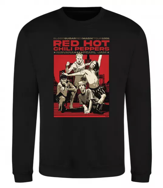 Свитшот RHCP 1991 tour Черный фото