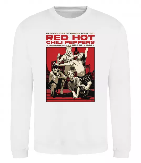 Свитшот RHCP 1991 tour Белый фото