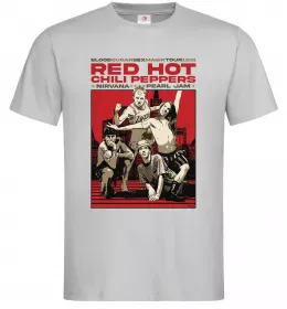 Мужская футболка RHCP 1991 tour Серый Мужская футболка RHCP 1991 tour Серый фото