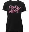 Женская премиум футболка Soul sisters Черный фото