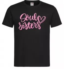 Мужская футболка Soul sisters Черный фото