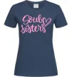 Женская футболка Soul sisters Темно-синий фото