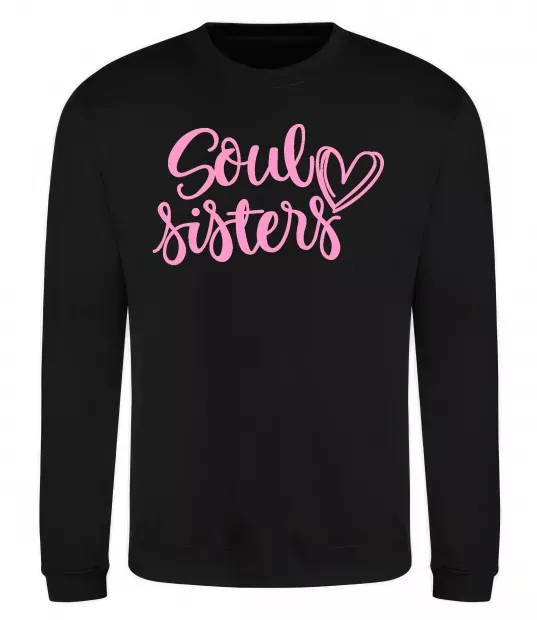 Свитшот Soul sisters Черный фото