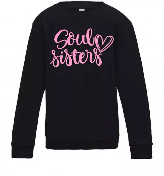 Дитячий світшот Soul sisters Чорний фото