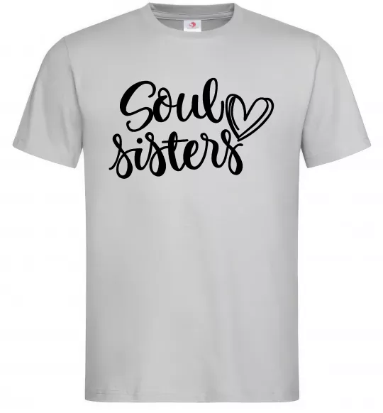 Чоловіча футболка Soul sisters Сірий фото