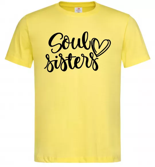 Чоловіча футболка Soul sisters Лимонний фото