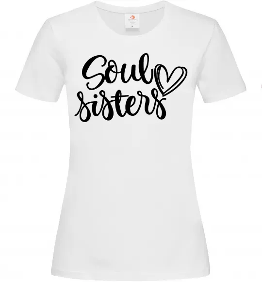 Женская футболка Soul sisters Белый фото