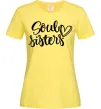 Женская футболка Soul sisters Лимонный фото