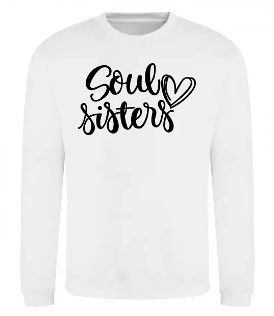 Свитшот Soul sisters Белый фото